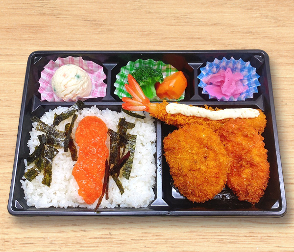 明太子海老カツ弁当