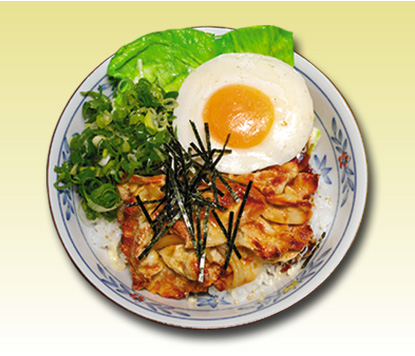 豚しょうがのねぎ丼