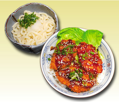 みそカツ丼&冷やしうどんセット
