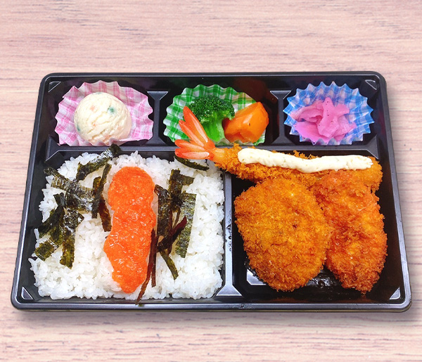 明太子海老カツ弁当